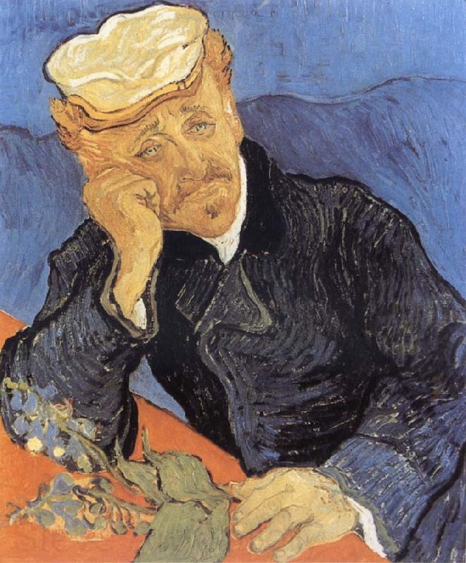 Vincent Van Gogh Portrait of Dector Gacher Spain oil painting art